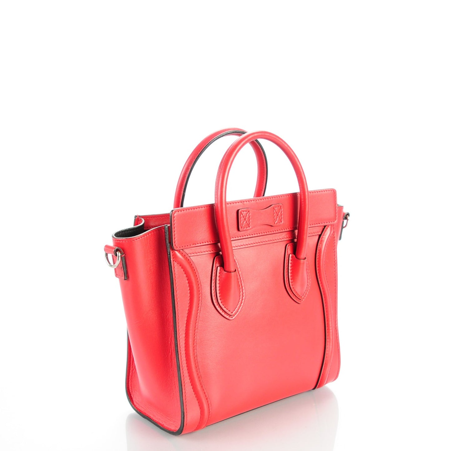 Smooth Calfskin Nano Luggage Carmin