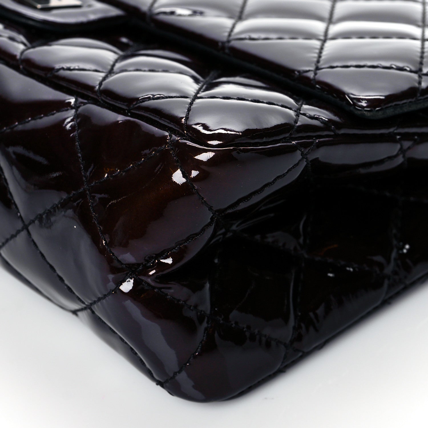 Chanel Patent Quilted 2.55 Reissue 226 Flap Deep Purple 9 of 10