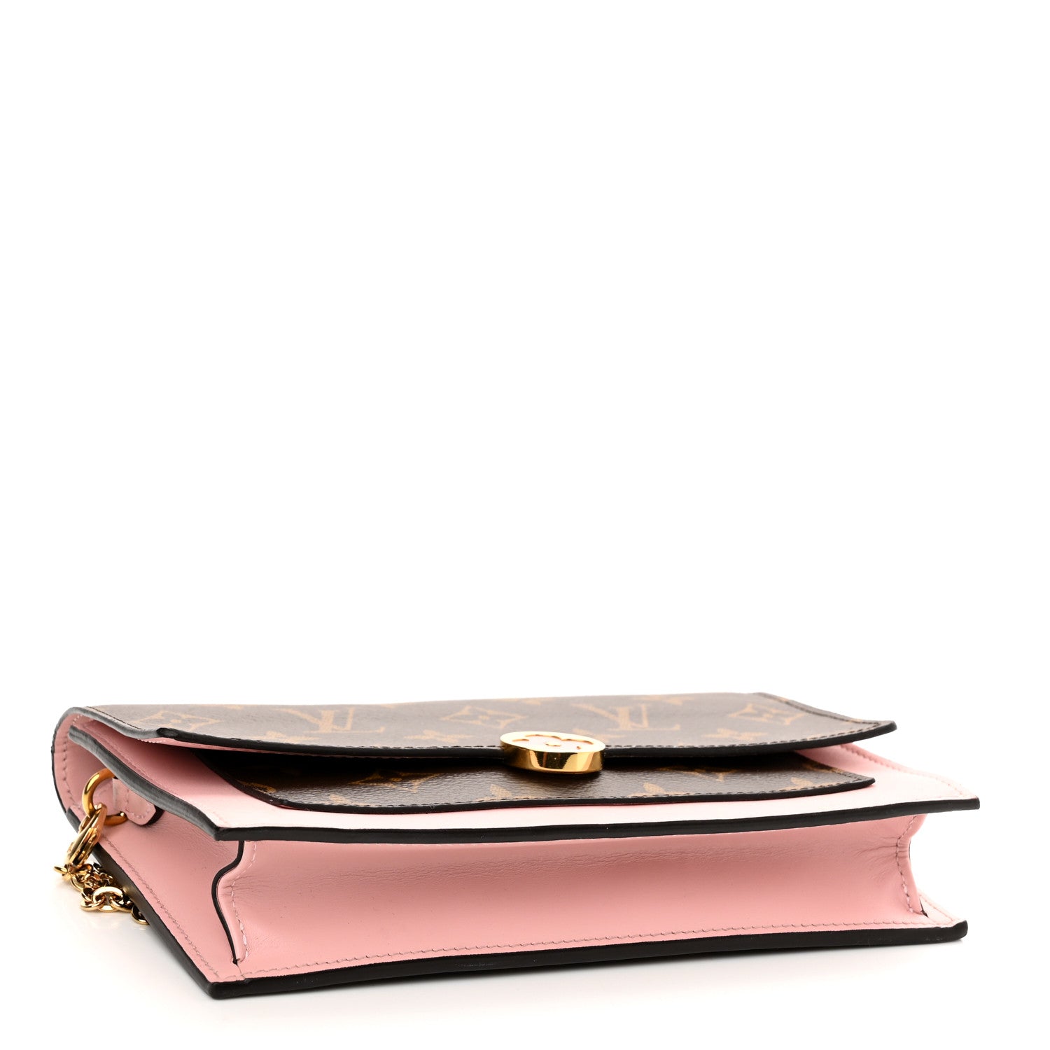 Louis Vuitton Monogram Flore Chain Wallet Rose Ballerine 3 of 9