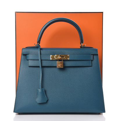 Hermes Epsom Kelly Sellier 28 Vert Bosphore 36 of 36