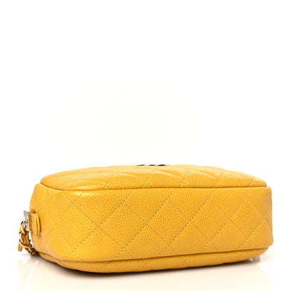 Chanel Caviar Quilted Small Timeless Camera Case Yellow 4 of 9