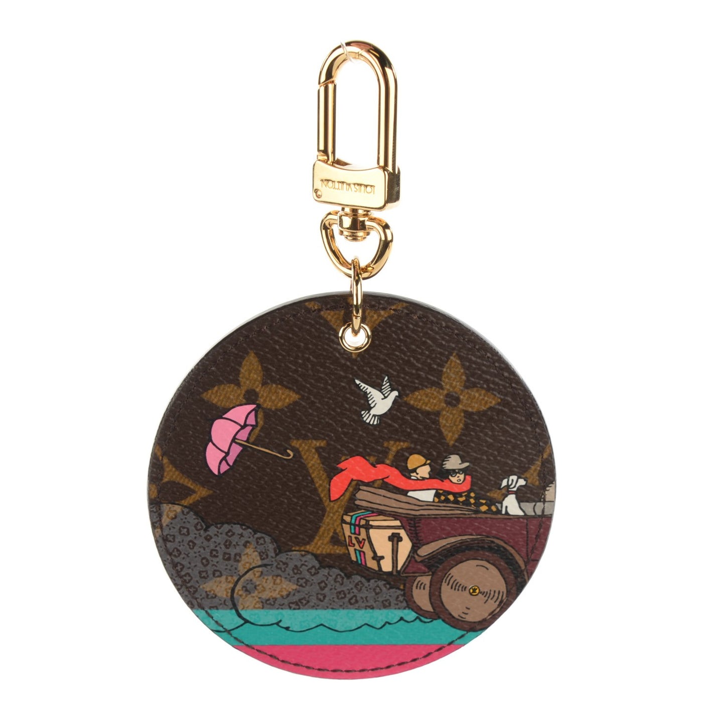 Monogram 2015 Christmas Animation Bag Charm Key Ring