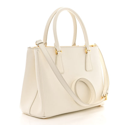 Prada Saffiano Lux Small Galleria Double Zip Tote White 3 of 13