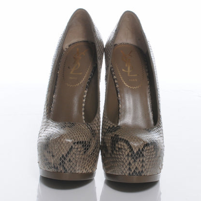Saint Laurent Tribtoo Python 105 Pumps 36 Taupe 2 of 8