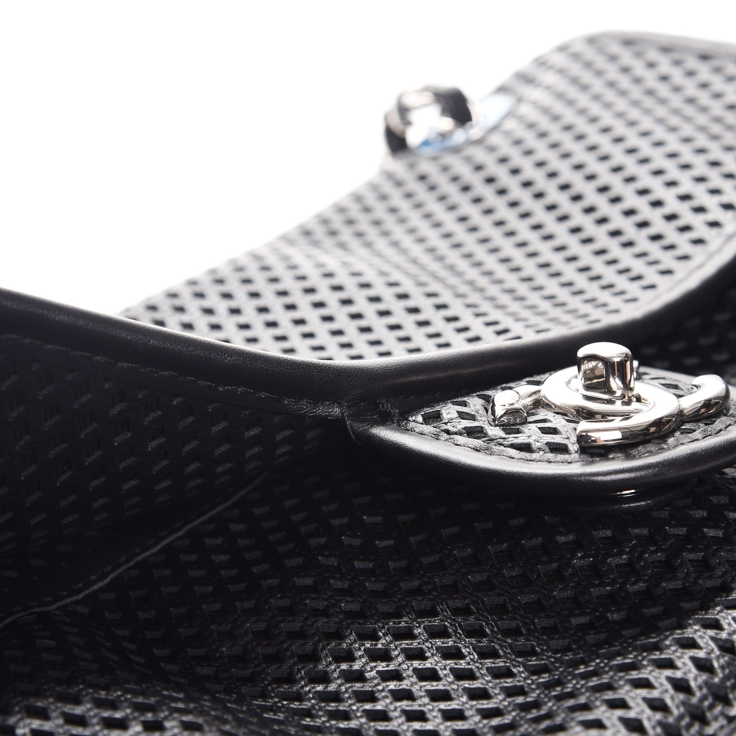 Chanel Perforated Calfskin Large Up In The Air Flap Black 8 of 10