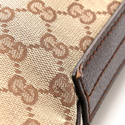 Gucci GG Supreme Monogram Medium Flat Messenger Bag Dark Brown 12 of 12