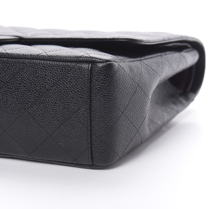 Chanel Caviar Quilted Maxi Double Flap Black 10 of 13