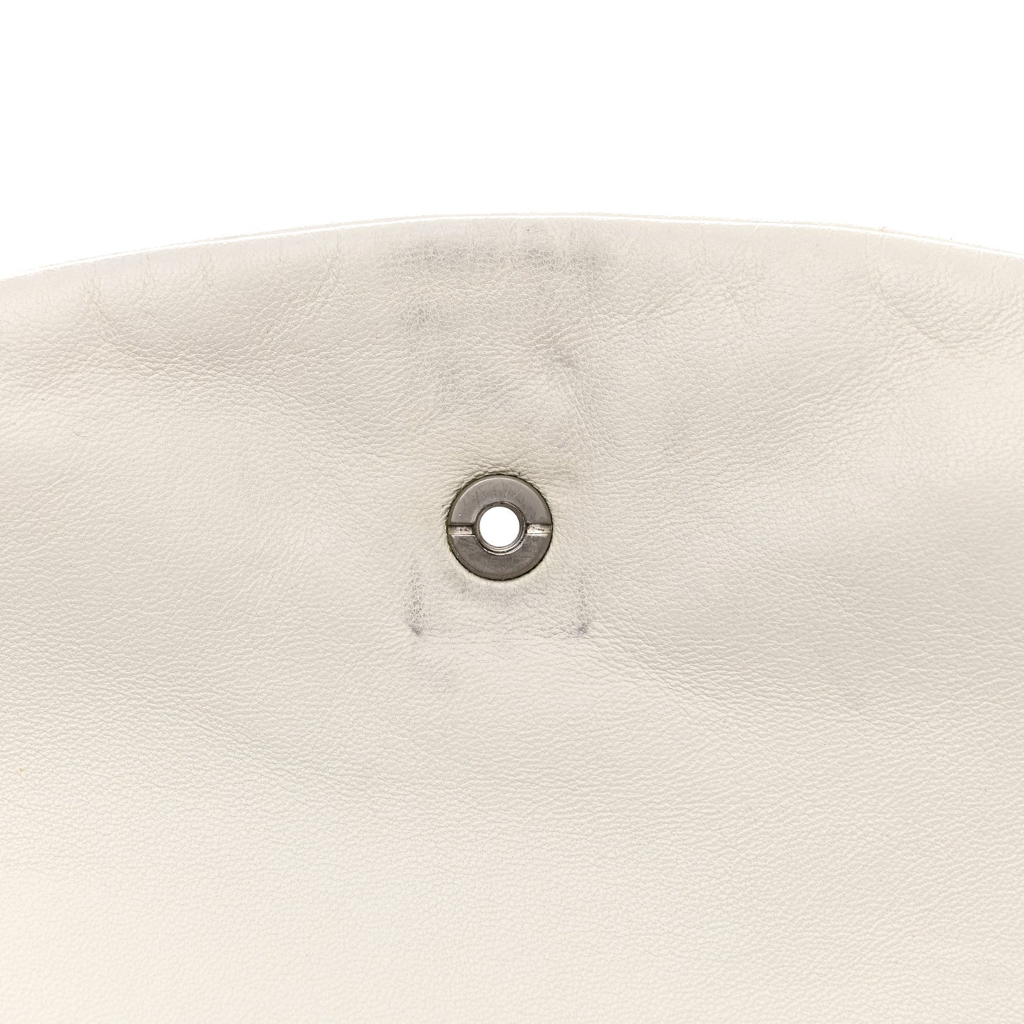 Lambskin Sensual Accordion Flap White