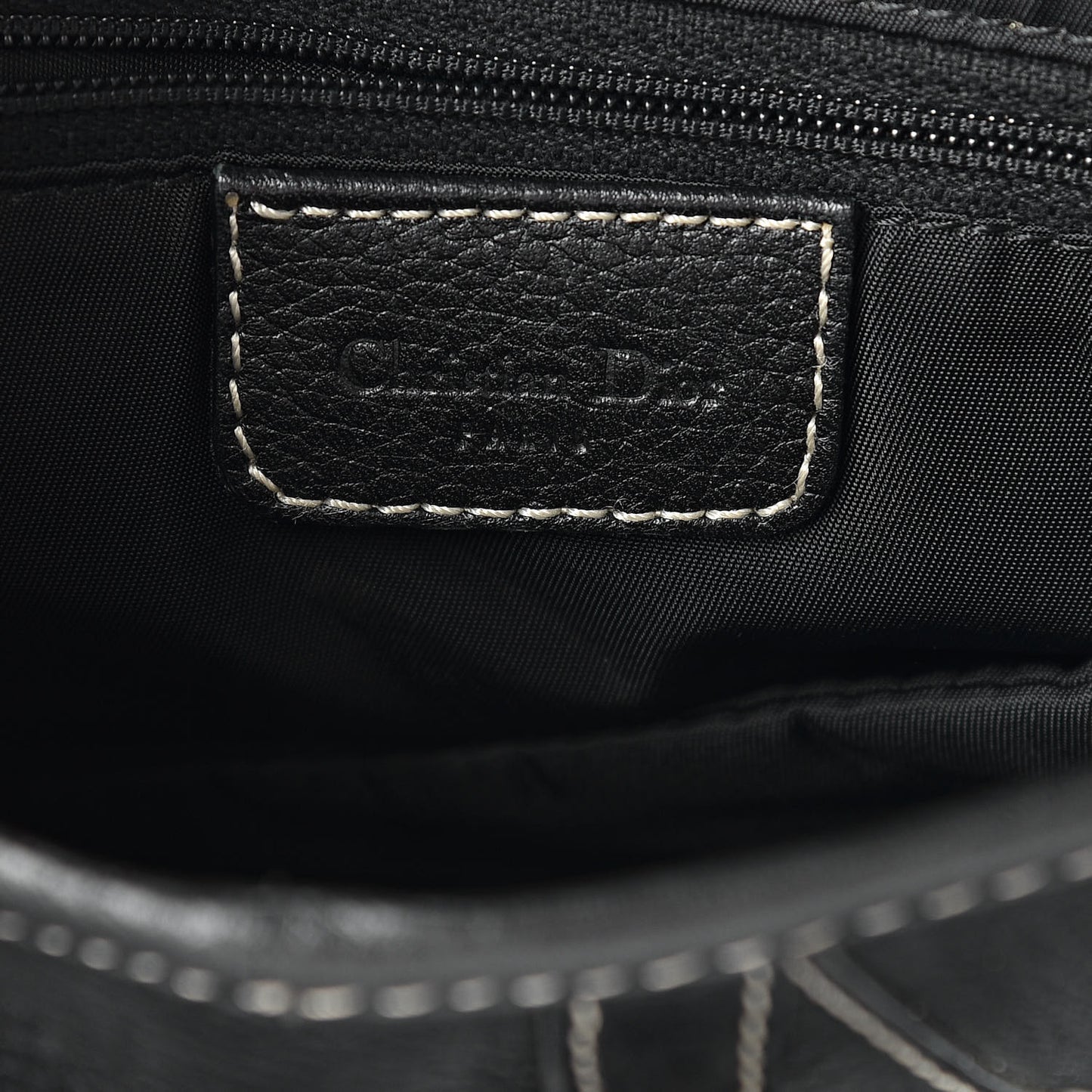 Calfskin Saddle Bag Black