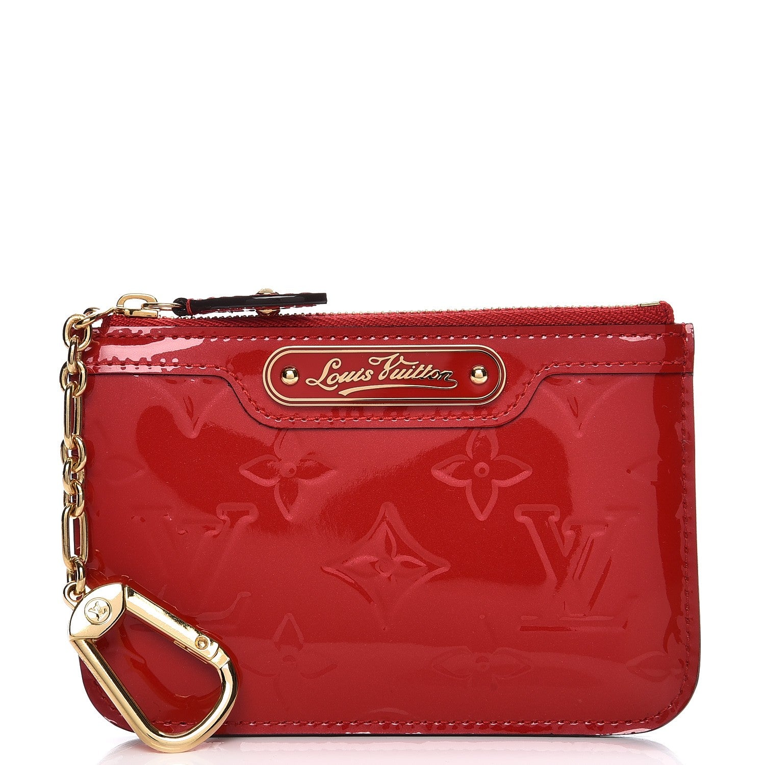 Louis Vuitton Vernis Key Pouch Cherry 1 of 7