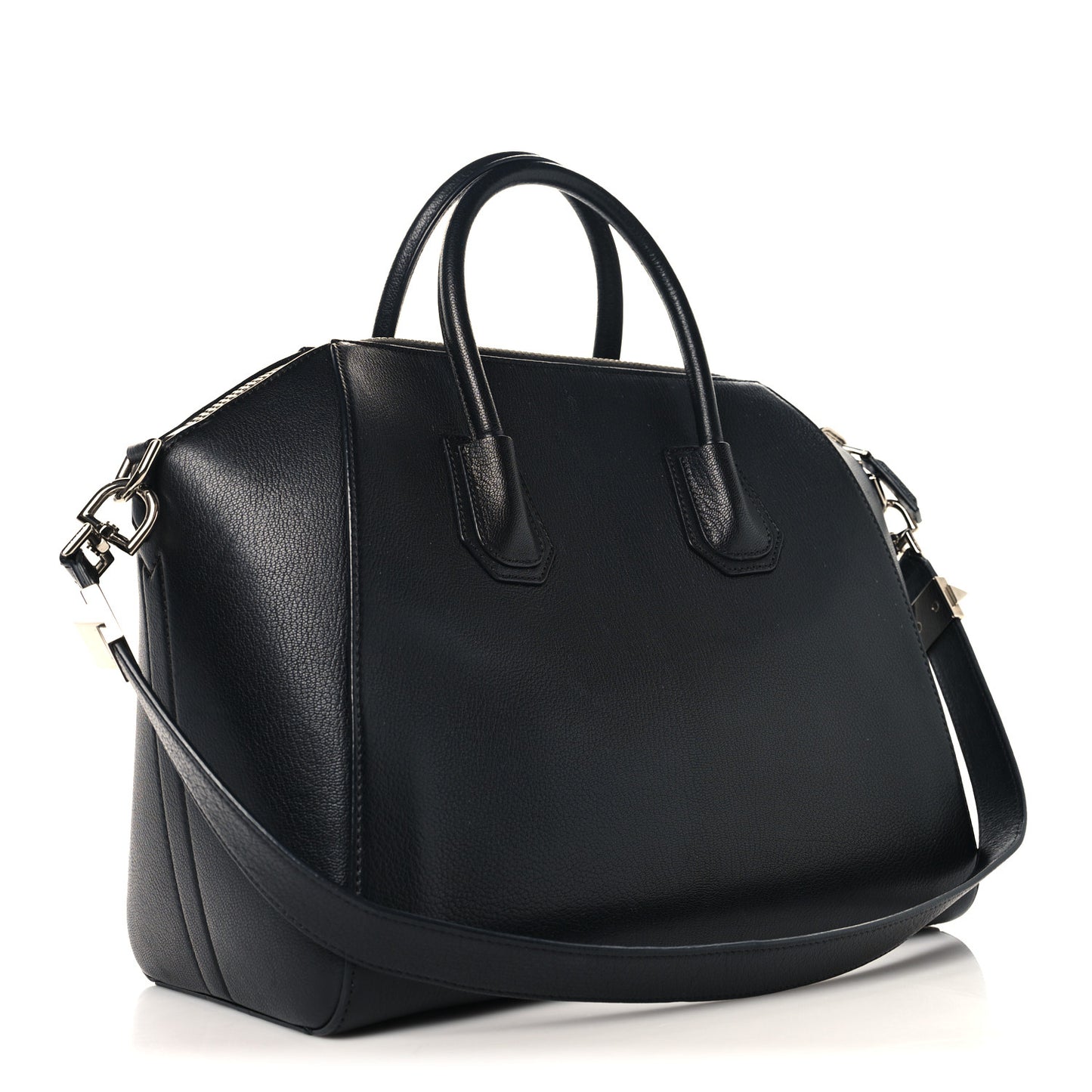 Sugar Goatskin Medium Antigona Black
