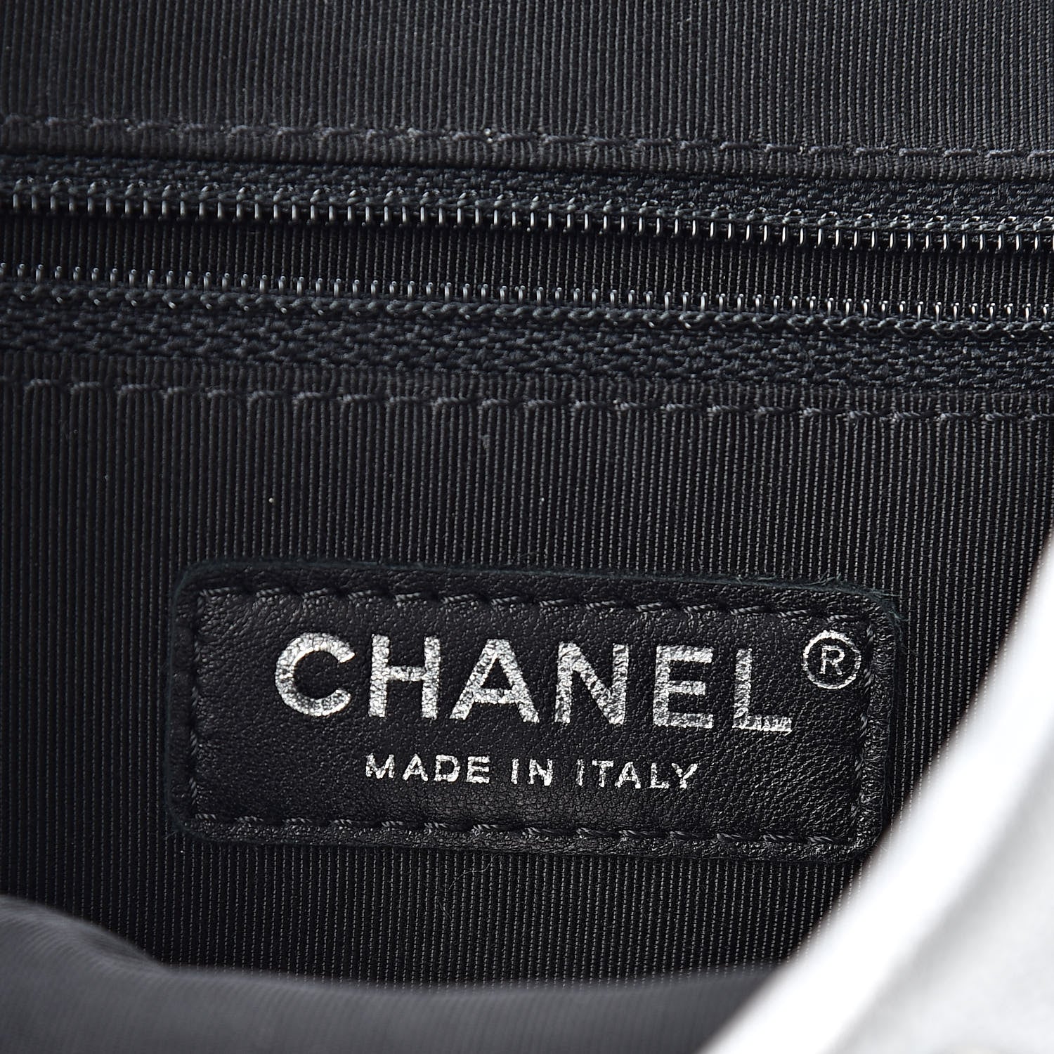 Chanel Metallic Lambskin Chevron Quilted Studded Stud Wars Backpack Silver 6 of 11