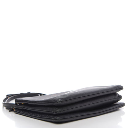 Celine Lambskin Small Trio Crossbody Bag Black 4 of 15