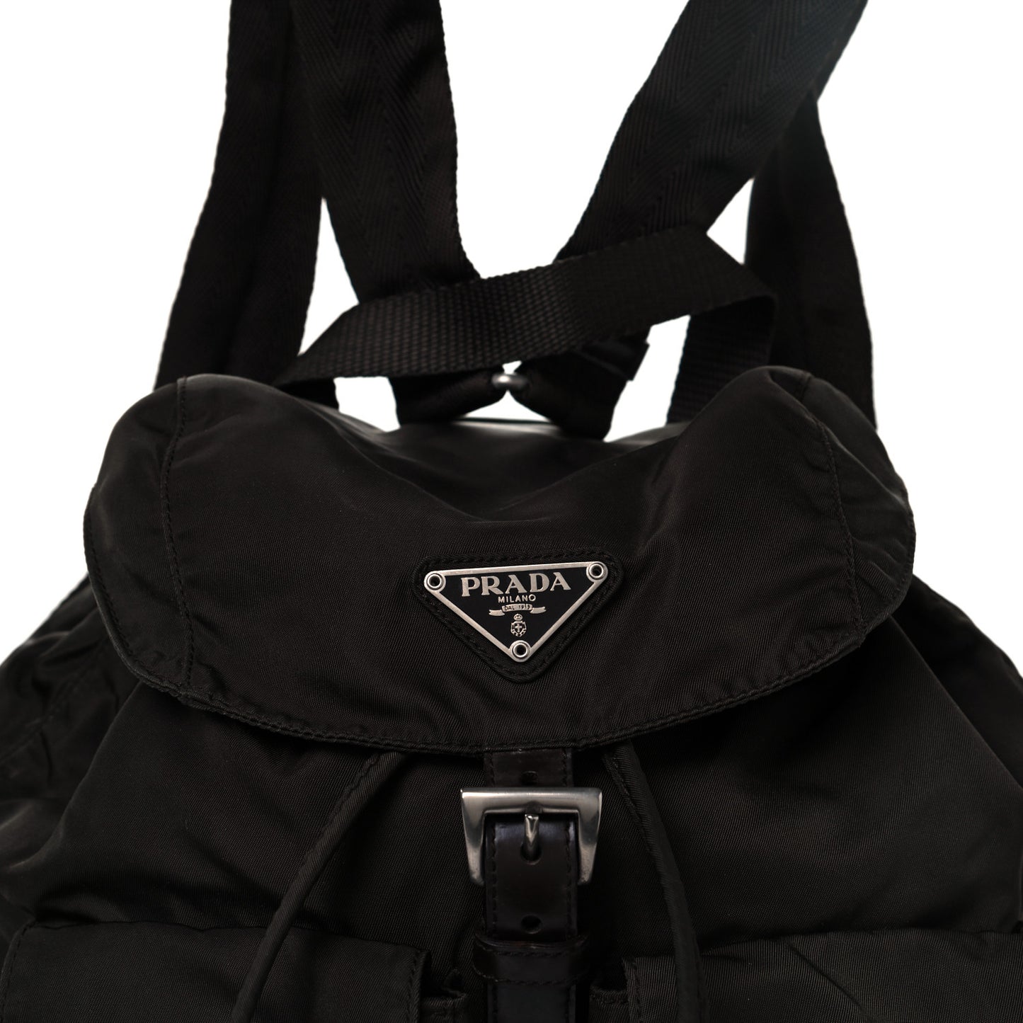 Nylon Vela Small Backpack Ebano
