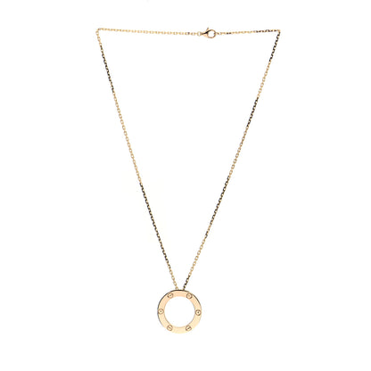 Cartier 18K Yellow Gold LOVE Pendant Necklace 2 of 8