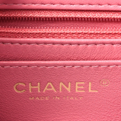 Chanel Lambskin Quilted Mini Square Flap Pink 6 of 10