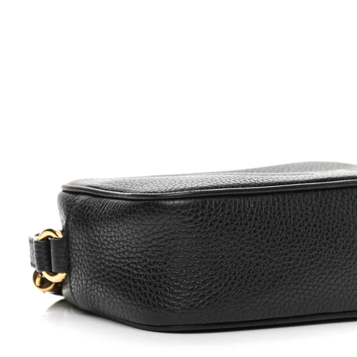 Pebbled Calfskin Mini Soho Disco Bag Black