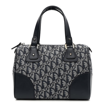 Christian Dior Monogram Boston Navy 1 of 10