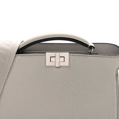 Fendi Cuoio Romano Vitello Cover Bi-Color Peekaboo I See U X Cross Satchel Ghiaia Oliva 9 of 11