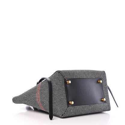 Celine Cotton Canvas Calfskin Mini Belt Bag Black 3 of 13