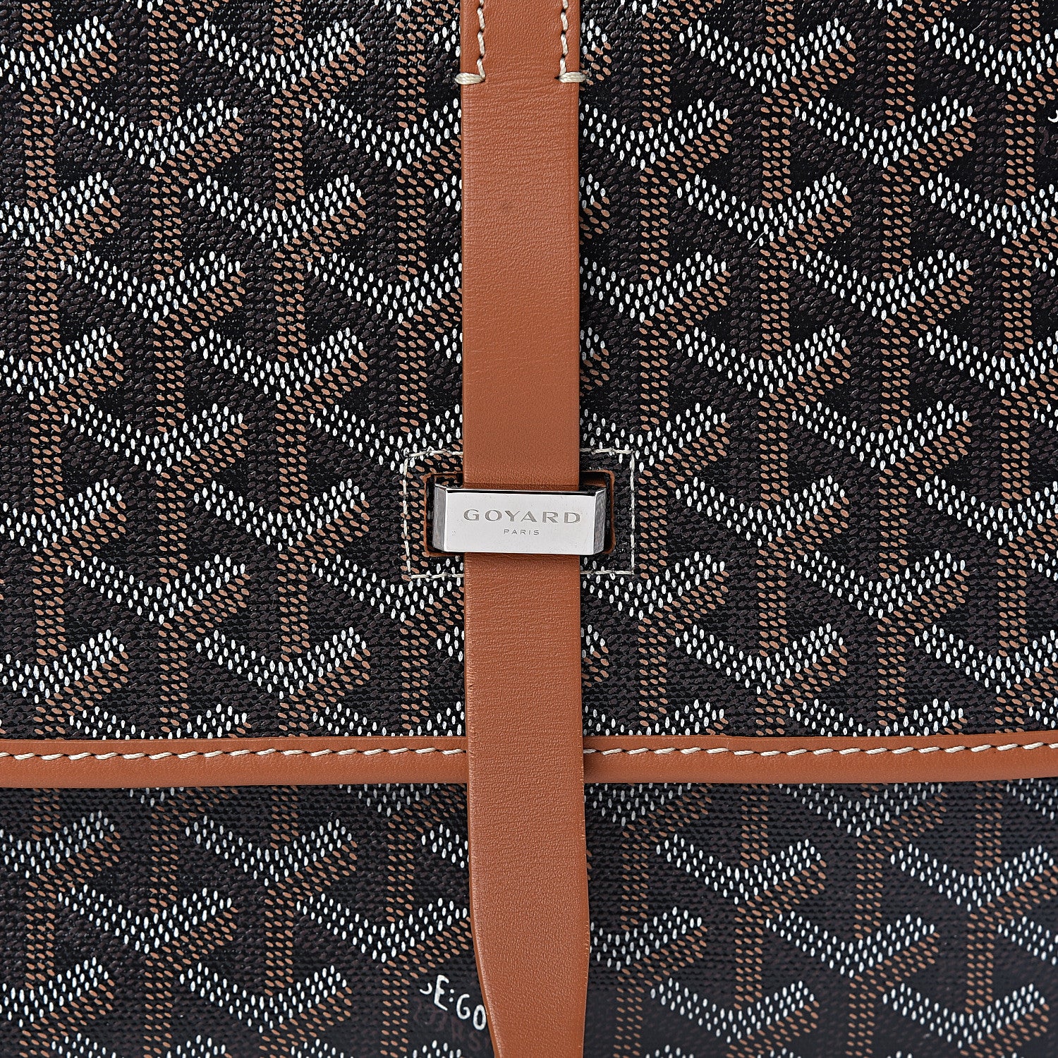 Goyard Goyardine Belvedere II MM Messenger Bag Black Gold 7 of 9