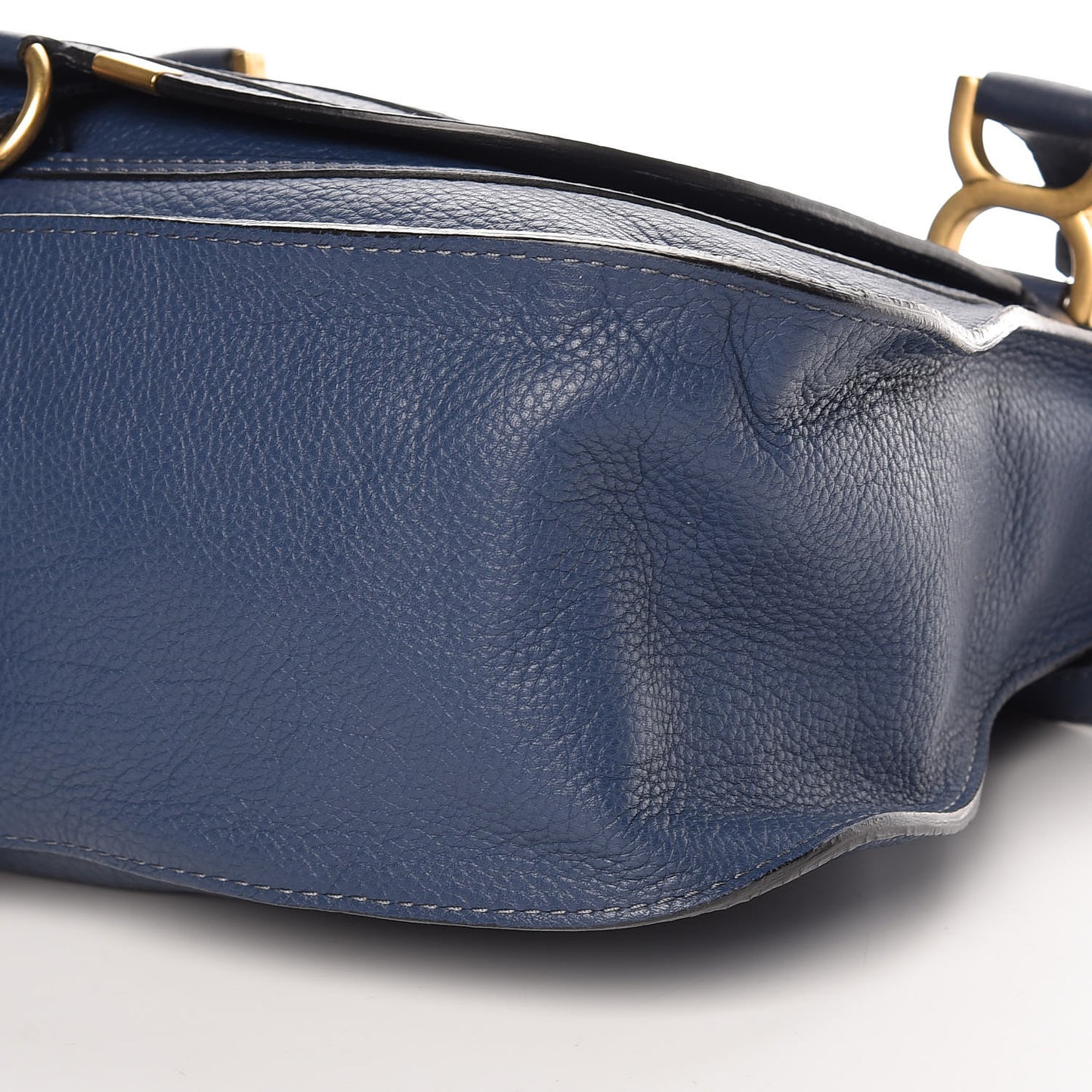 Calfskin Medium Marcie Satchel Royal Navy
