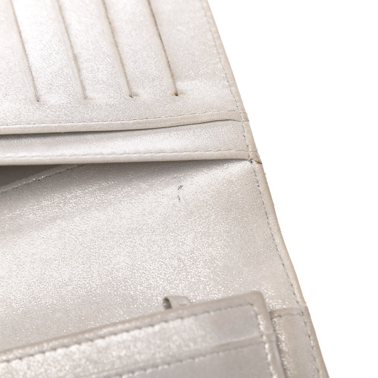 Lambskin Camellia Embossed Yen Wallet Black