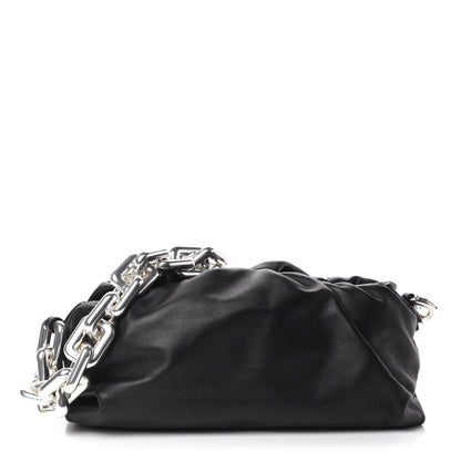 Bottega Veneta Calfskin The Pouch Chain Black 1 of 10