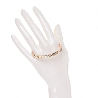 Tiffany 18K Rose Gold Diamond Atlas Pierced Hinged Bangle M 2 of 5