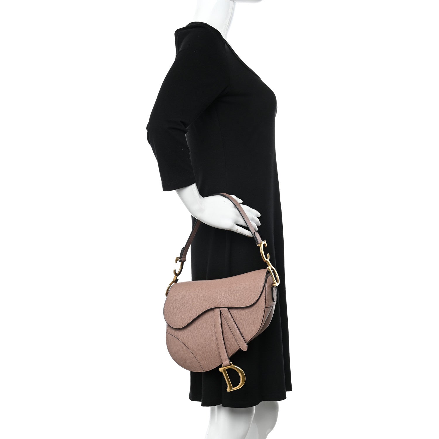 Christian Dior Grained Calfskin Saddle Bag Fard 2 of 14