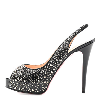 Christian Louboutin Patent Stud Star Prive 120 Pumps 41 Black 1 of 7