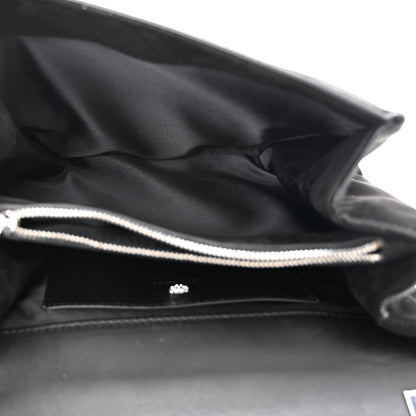 Versace Suede Crystal Medusa Sultan Evening Bag Black 5 of 10