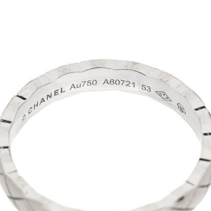 Chanel 18K White Gold Mini Coco Crush Ring 53 6.5 3 of 4