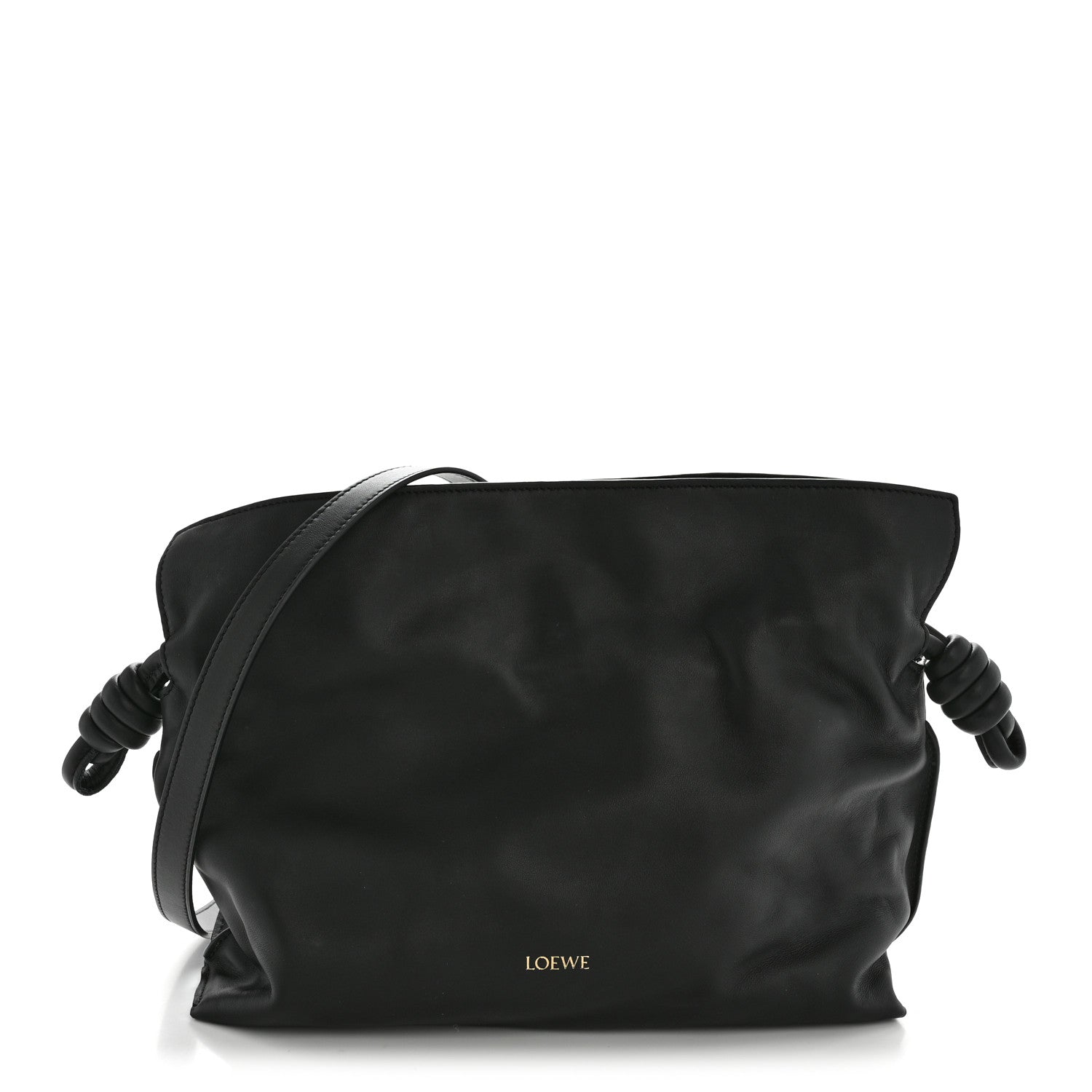 Loewe Nappa Medium Flamenco Knot Bag Black 1 of 10