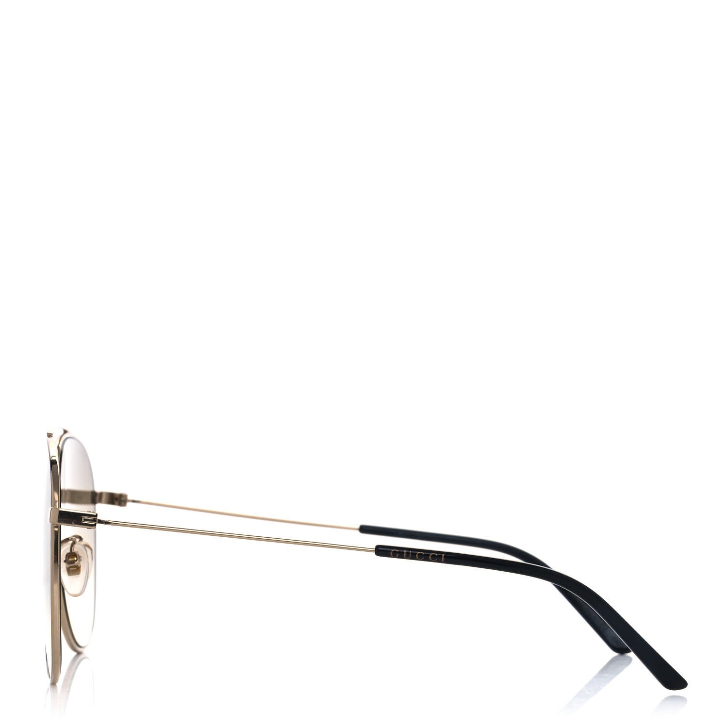 Gucci Aviator Sunglasses GG0440S Gold 3 of 8