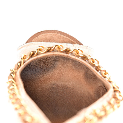 Chanel Cork Chain CC Wedge Sandals 37 Beige Clair 8 of 16