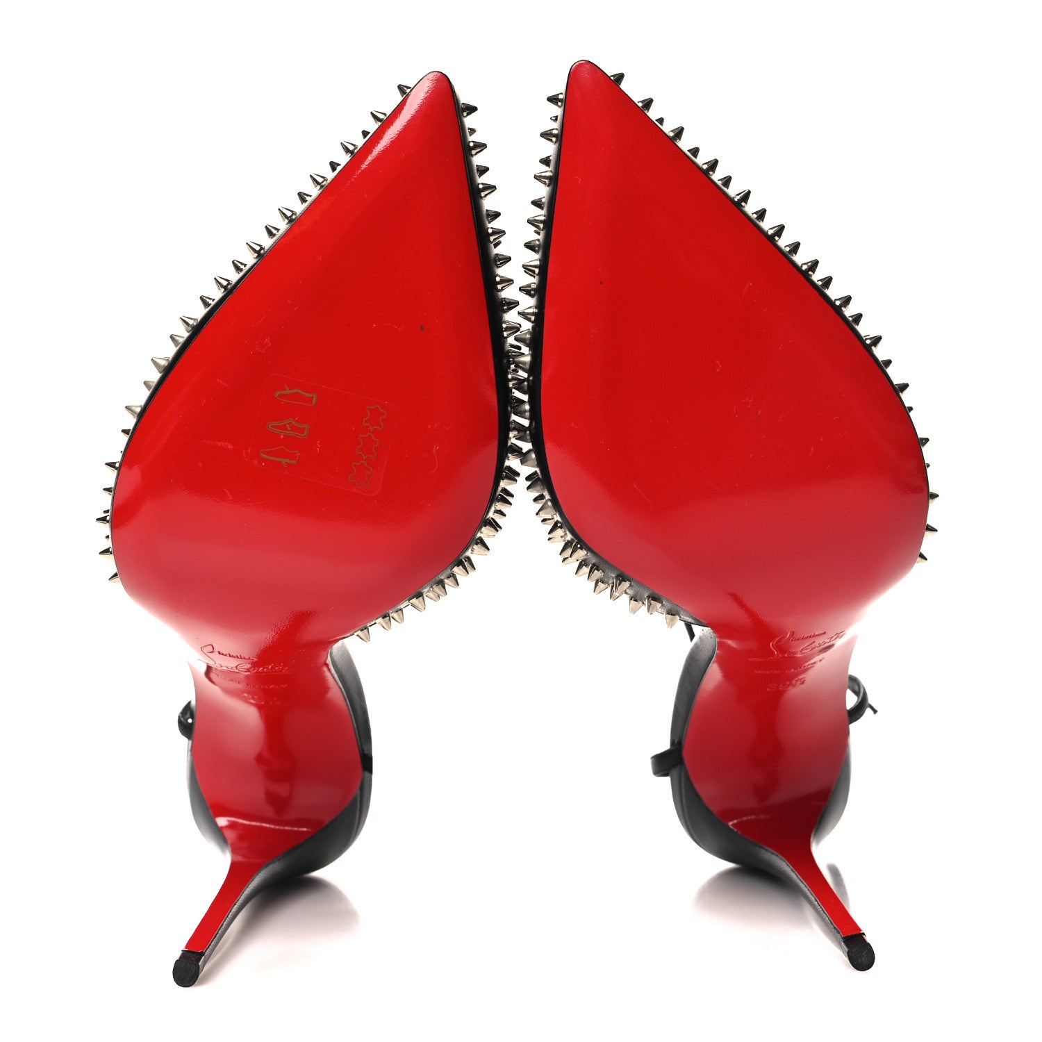 Christian Louboutin Baila Spike 100 Pumps 39.5 Black 5 of 9