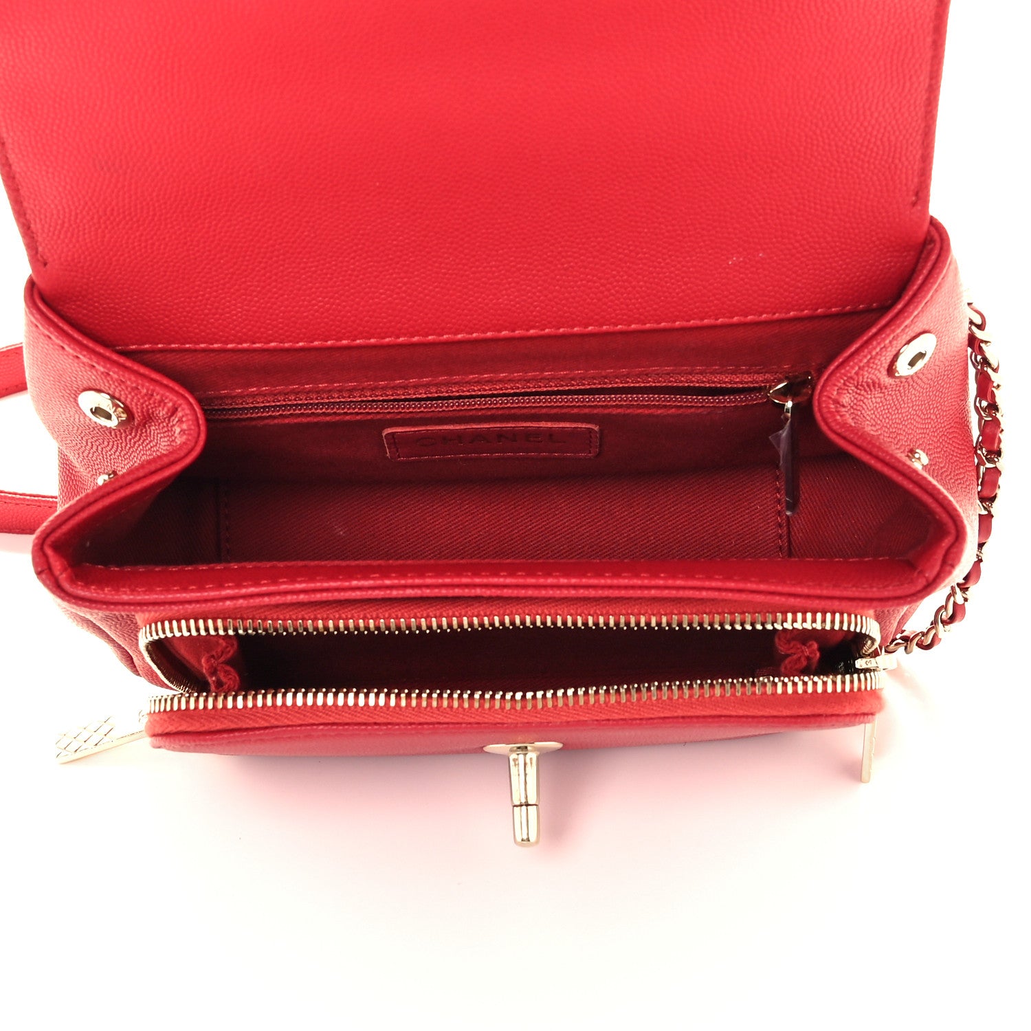 Chanel Caviar Quilted Small Business Affinity Flap Red 4 of 10