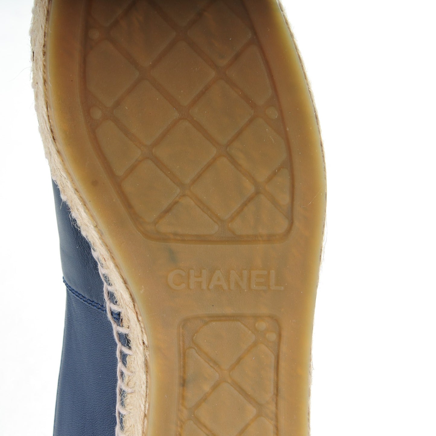Lambskin CC Espadrilles 36 Dark Navy