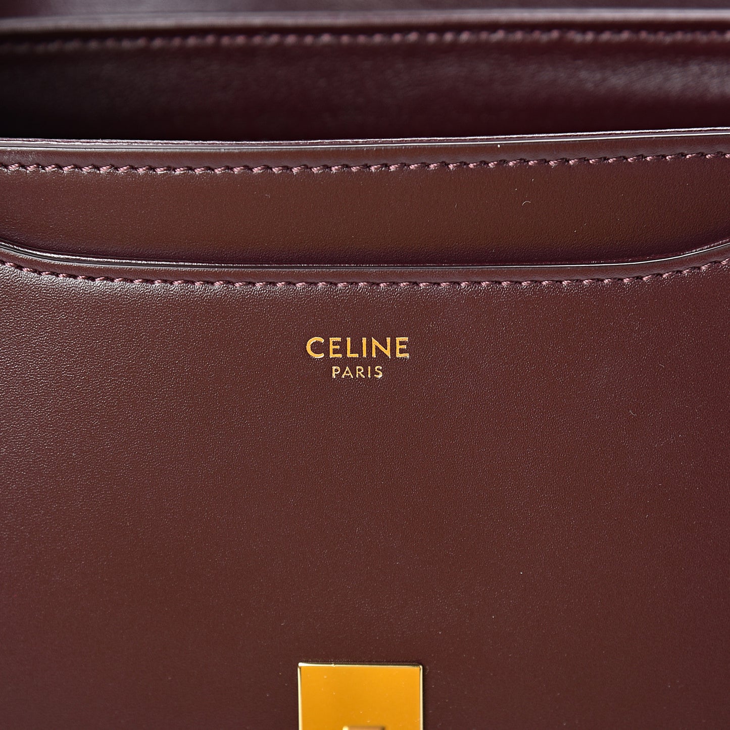 Burgundy Satinated Calfskin Besace 16 Burgundy