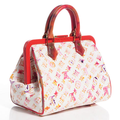 Louis Vuitton Watercolor Aquarelle Frame Speedy White 3 of 8