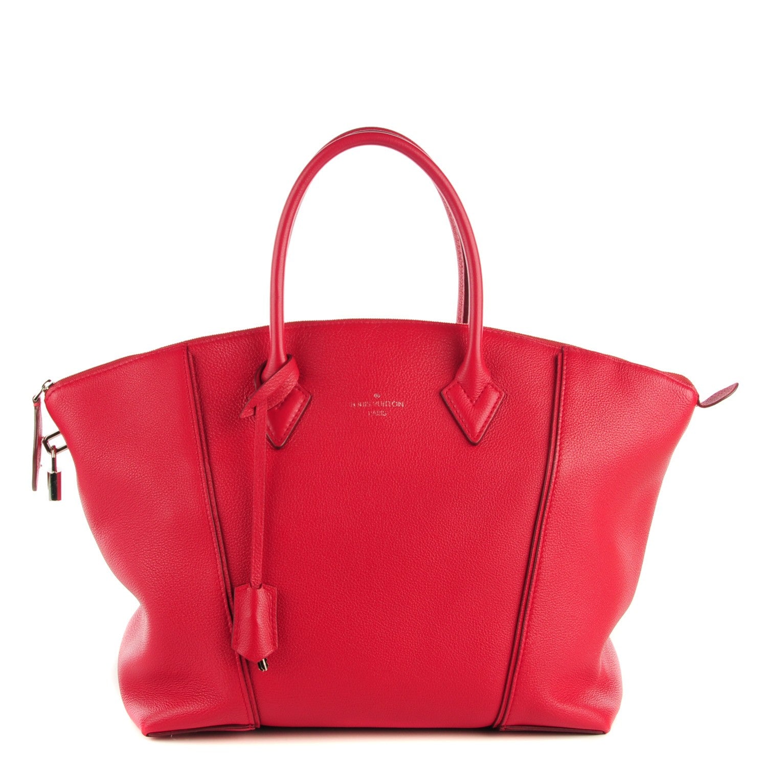 Louis Vuitton Veau Cachemire Soft Lockit MM Framboise 1 of 7