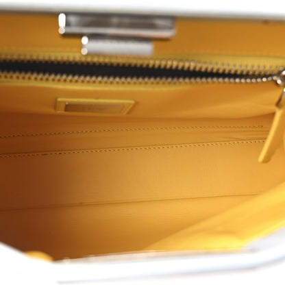 Fendi Vitello Morgan Shiny Nappa Medium Peekaboo Iconic Satchel Polvere Sunflower 5 of 10