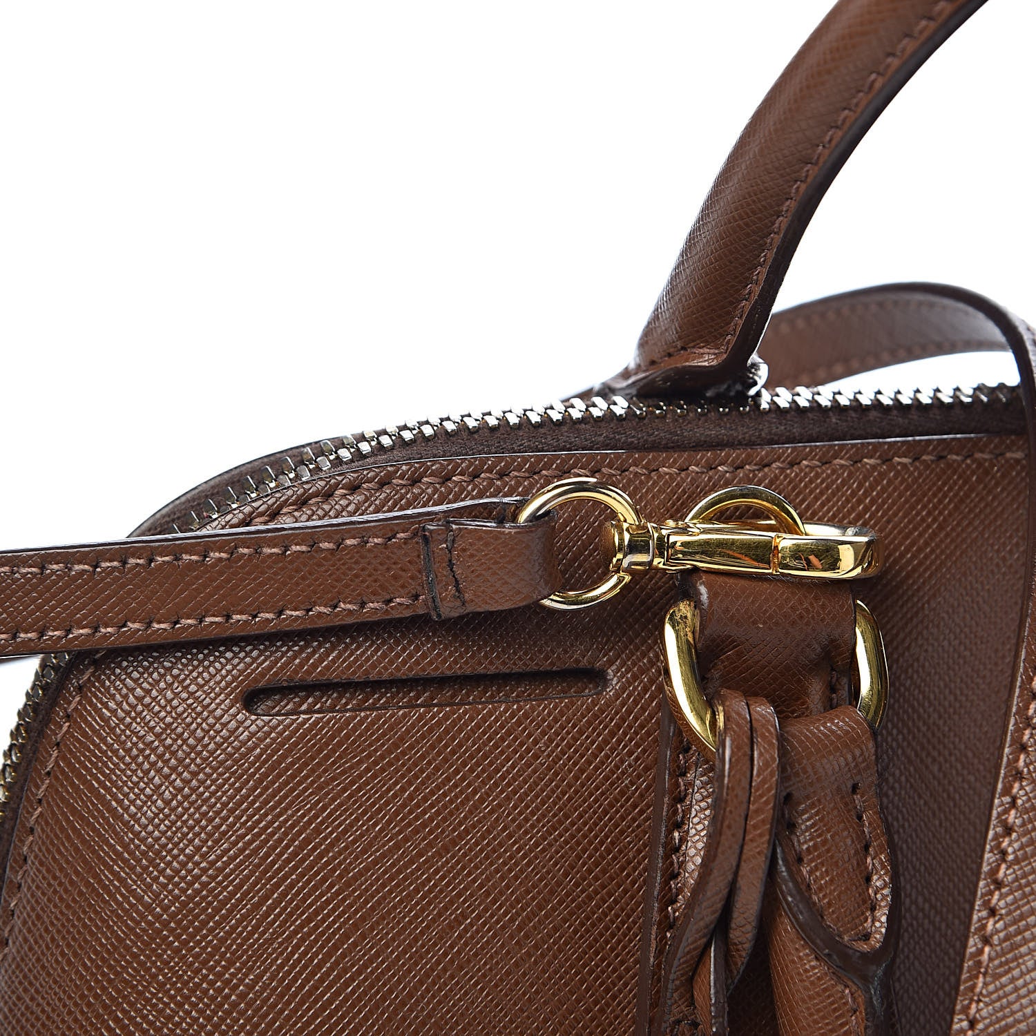 Prada Saffiano Lux Medium Promenade Tote Palissandro 8 of 13