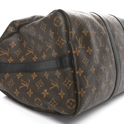 Louis Vuitton Monogram Macassar Keepall Bandouliere 45 9 of 10