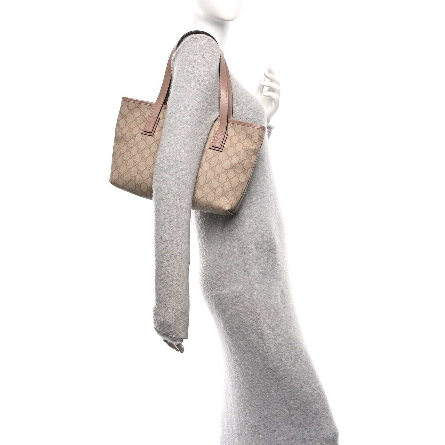 Gucci GG Supreme Monogram Small Joy Tote Porcelain Rose 3 of 25