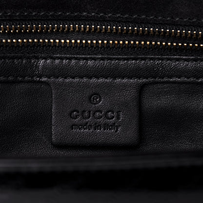 Gucci Patent Microguccissima Medium Broadway Clutch Black 6 of 12