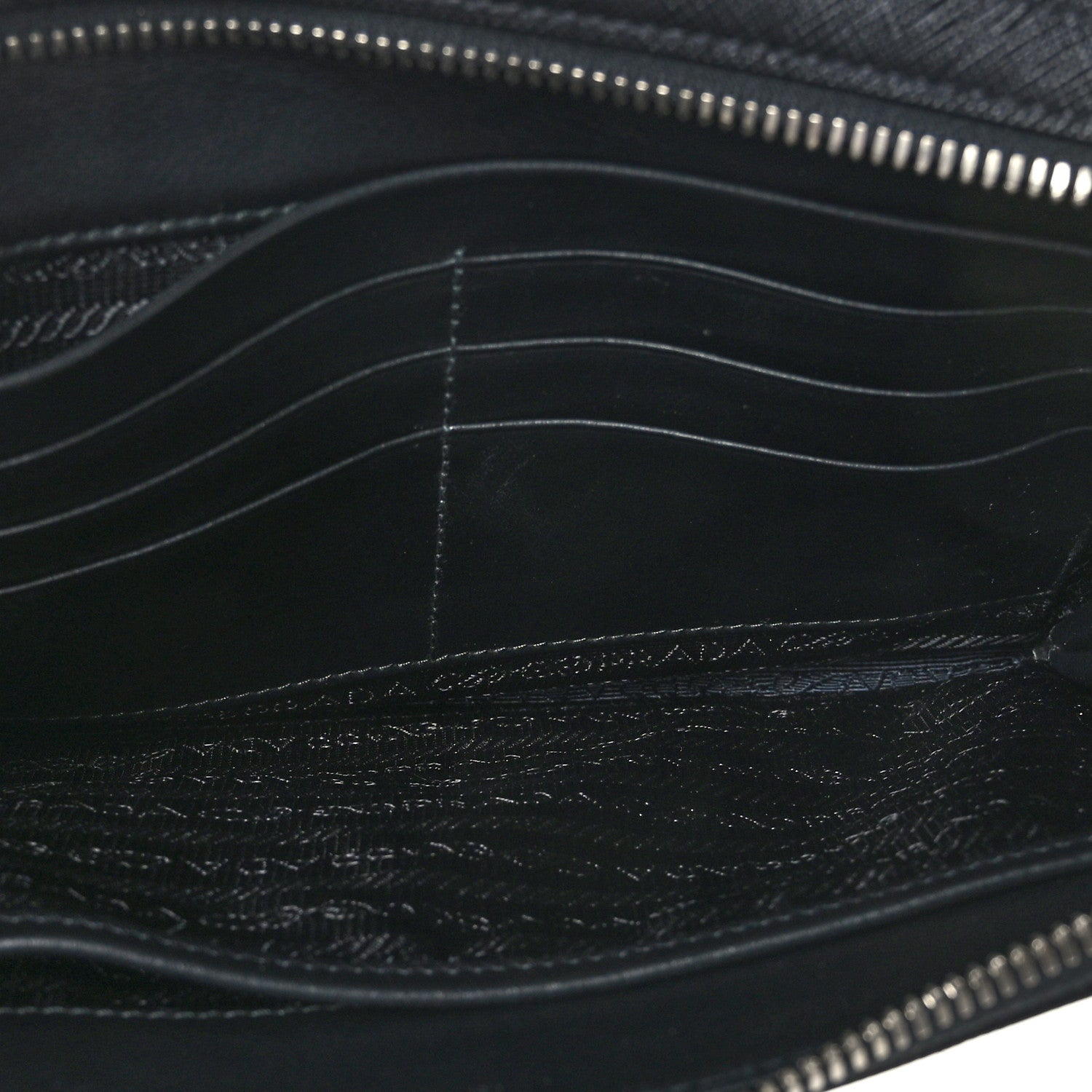 Prada Saffiano Travel Pouch Black 5 of 9