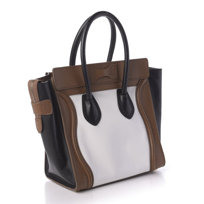 Celine Smooth Calfskin Micro Tri-Color Luggage Brown 3 of 10