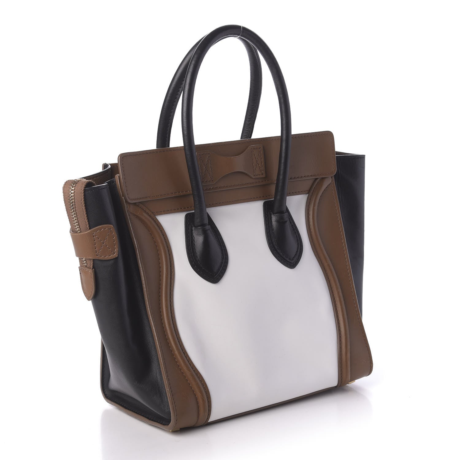 Celine Smooth Calfskin Micro Tri-Color Luggage Brown 3 of 11